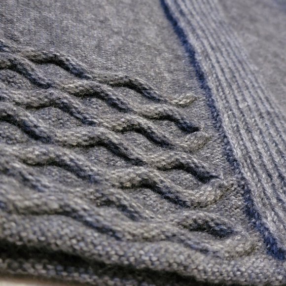 Maryline Made in Italy Gray Thick Knit Top Button Womens Cardigan Large - Picture 5 of 7